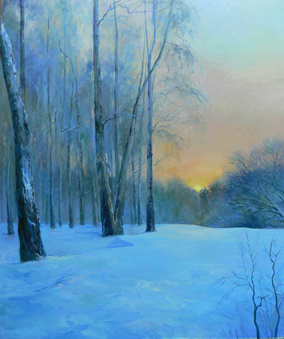 "Зимняя прогулка" холст, масло 50х60 см, 2006 г. "Зимняя прогулка" холст, масло 50х60 см, 2006 г.
