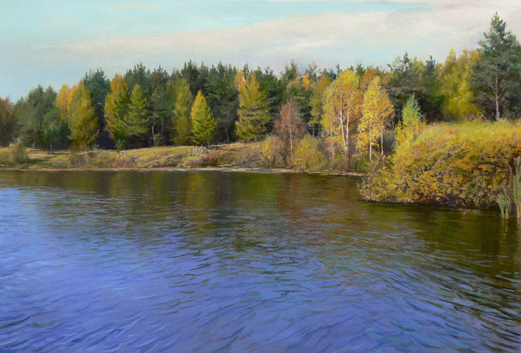 "Пруд" холст, масло 30х43 см, 2008 г. "Пруд" холст, масло 30х43 см, 2008 г.