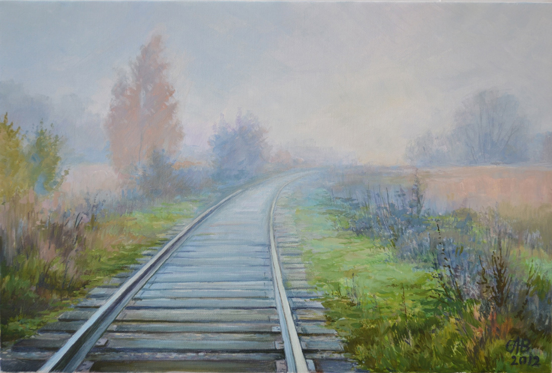 "Осенняя грусть" холст/масло 35см x 52см 2012 г. "Осенняя грусть" холст/масло 35см x 52см 2012 г.