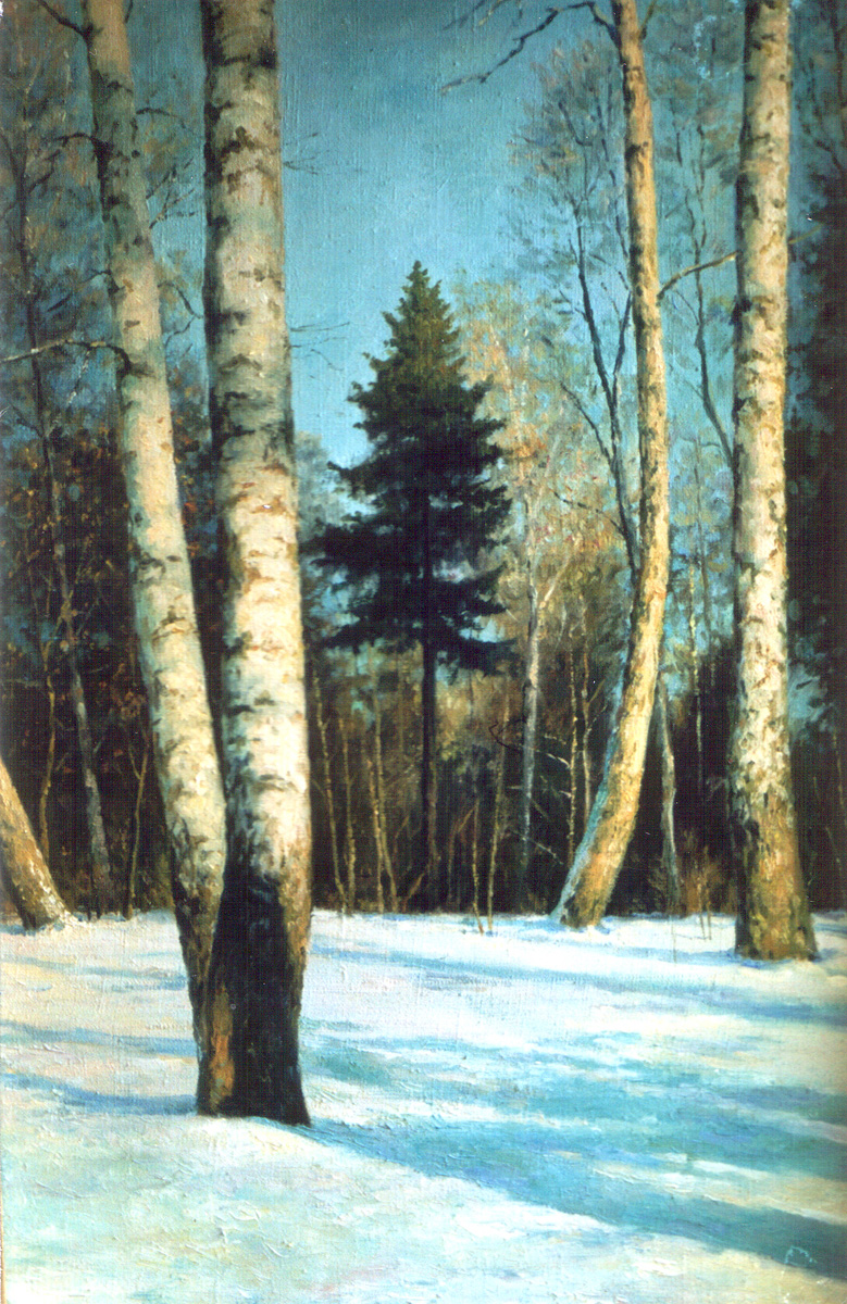 "Зима" холст, масло 50х70 см, 2001 г.
