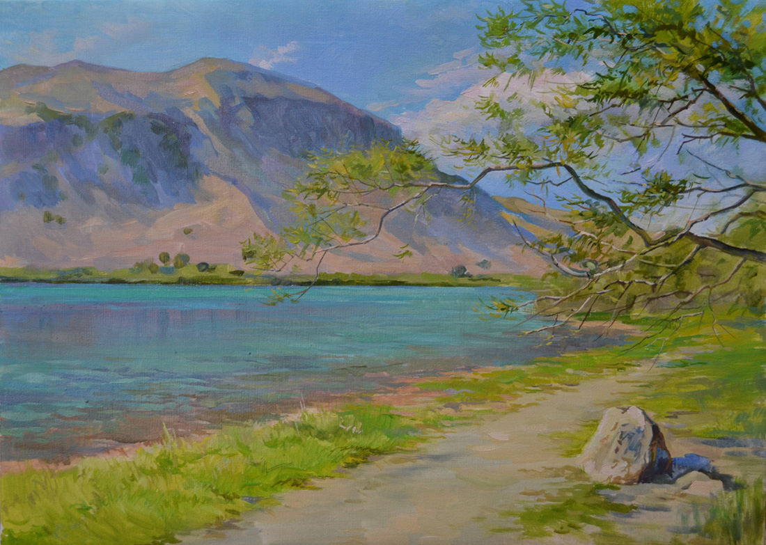 «Озеро Курнас» холст, масло 35х50см, 2014 г. цена 10000 руб.