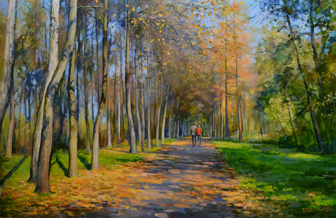 «Шелест листьев» холст, масло 50х75см, 2013 г. цена 25000 руб