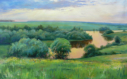 "Летний вечер" холст/масло 45см x 70см 2007 г.