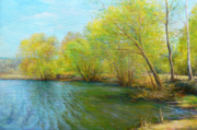 "Первое потепление"  холст/масло 33см x 50см 2006 г.