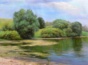"Заводь"  холст/масло 40см x 60см 2008 г.