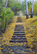 «Лестница» холст, масло 41х60см, 2014 г. цена 17000 руб.