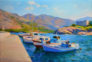 «Рыбацкая пристань» холст, масло 40х60см, 2013